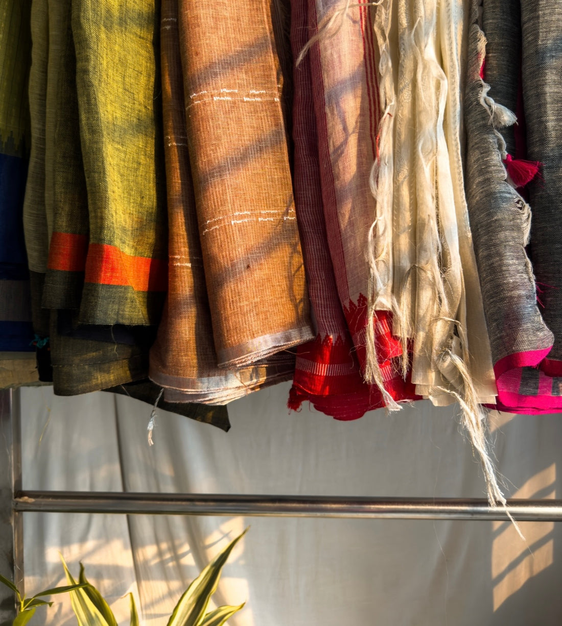 Khadi handloom saree look