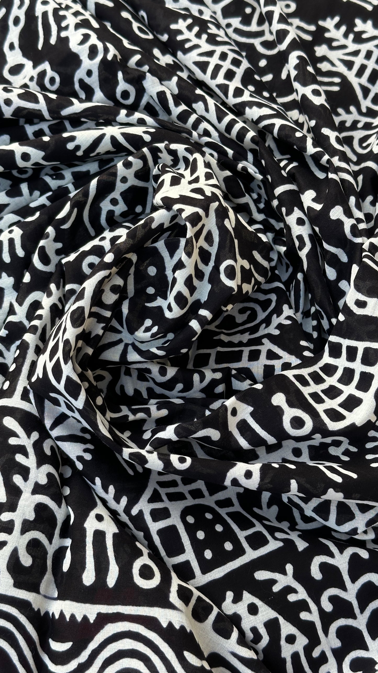 Black boho chic saree