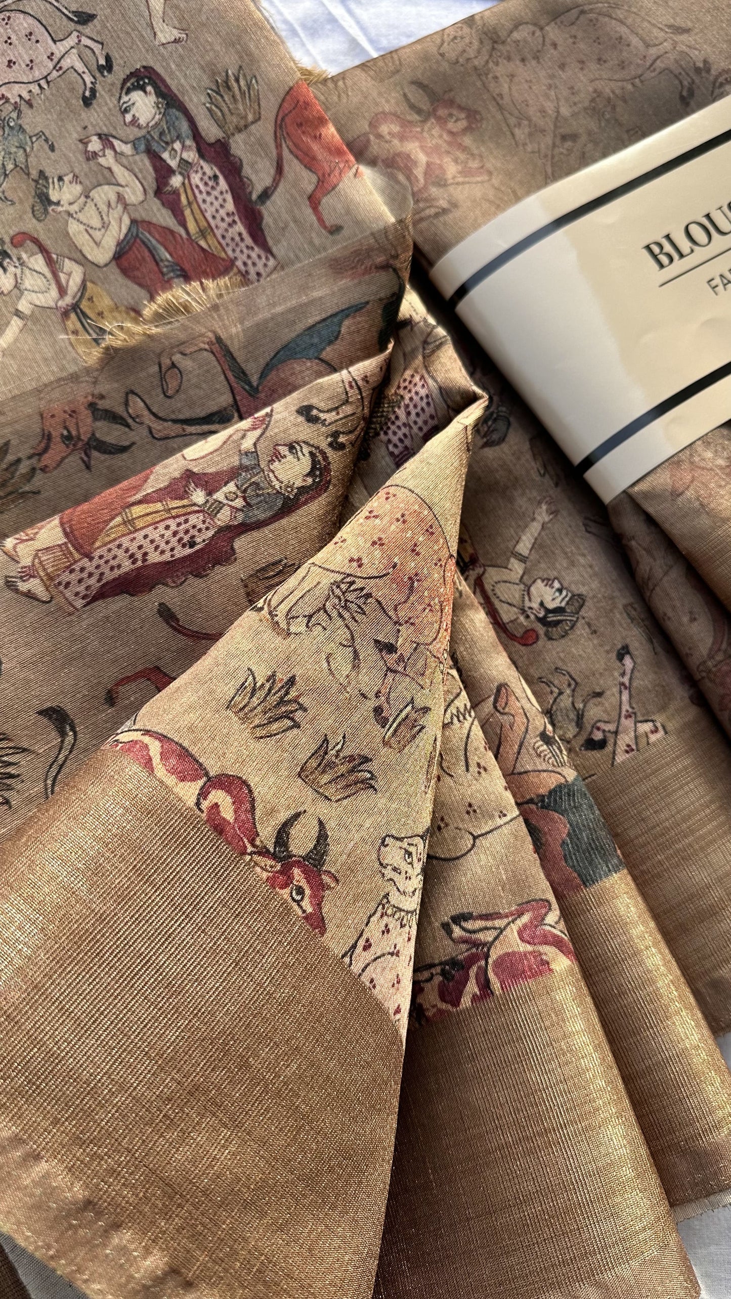 Cotton saree printed