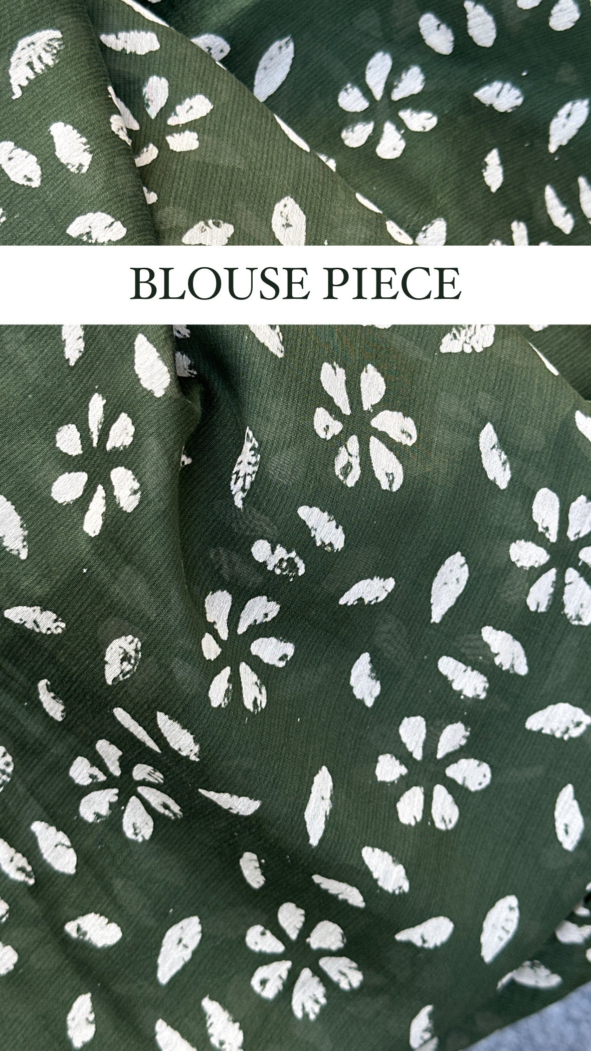 Dark green blouse design