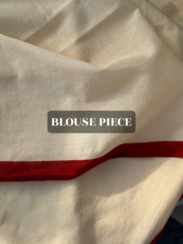 Elegant red blouse designs