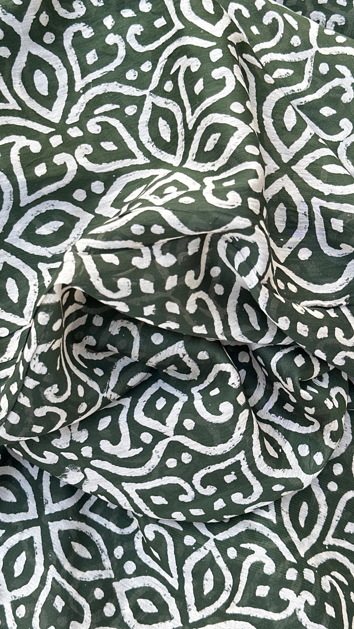 Green woodblock printing