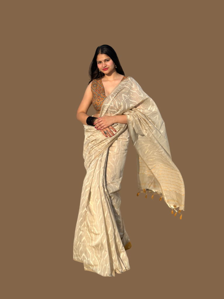 Gulmohar Jamdani Saree