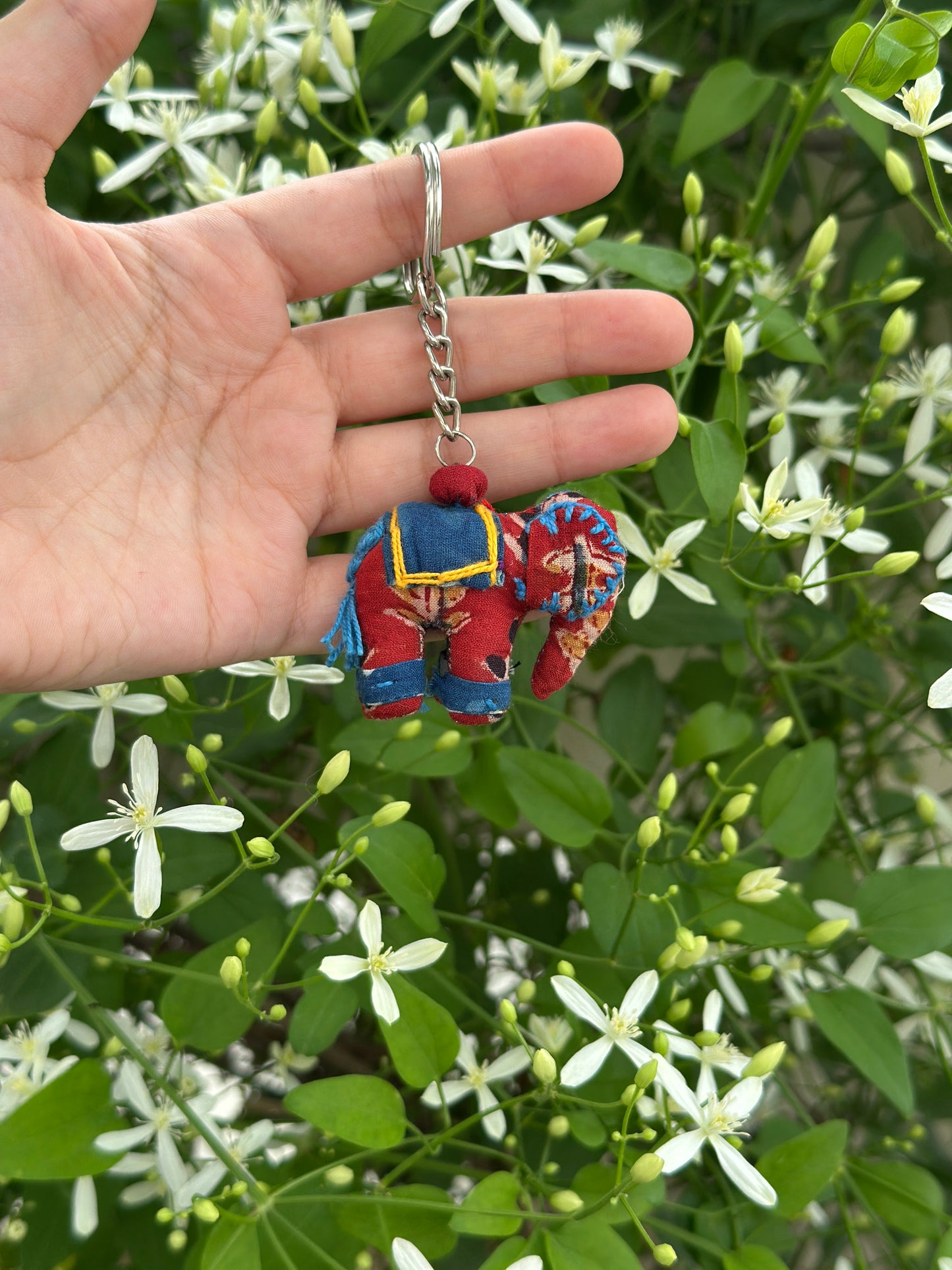 Handmade elephant keychains