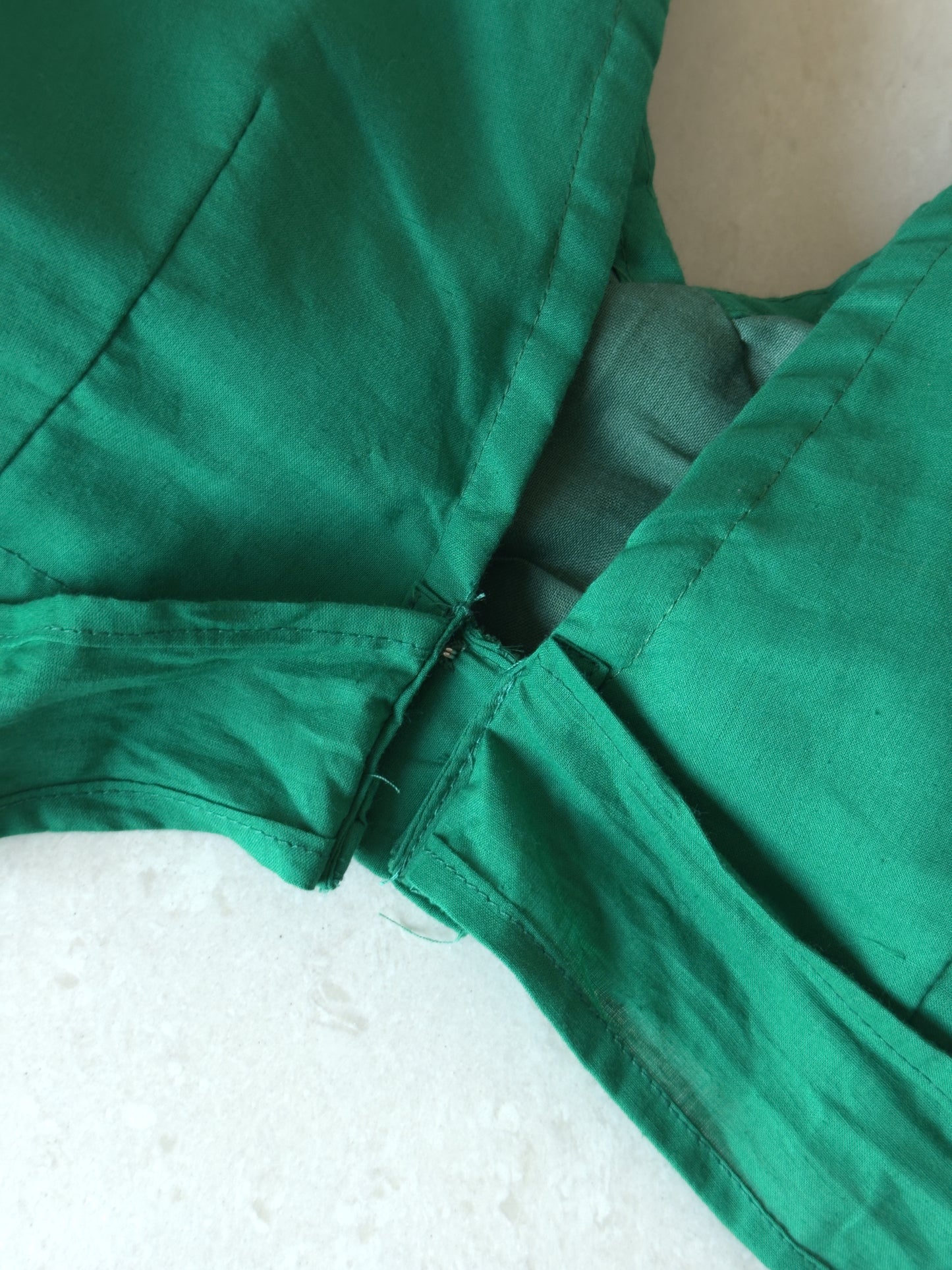 Panna Ki Chadar Green Cotton Blouse