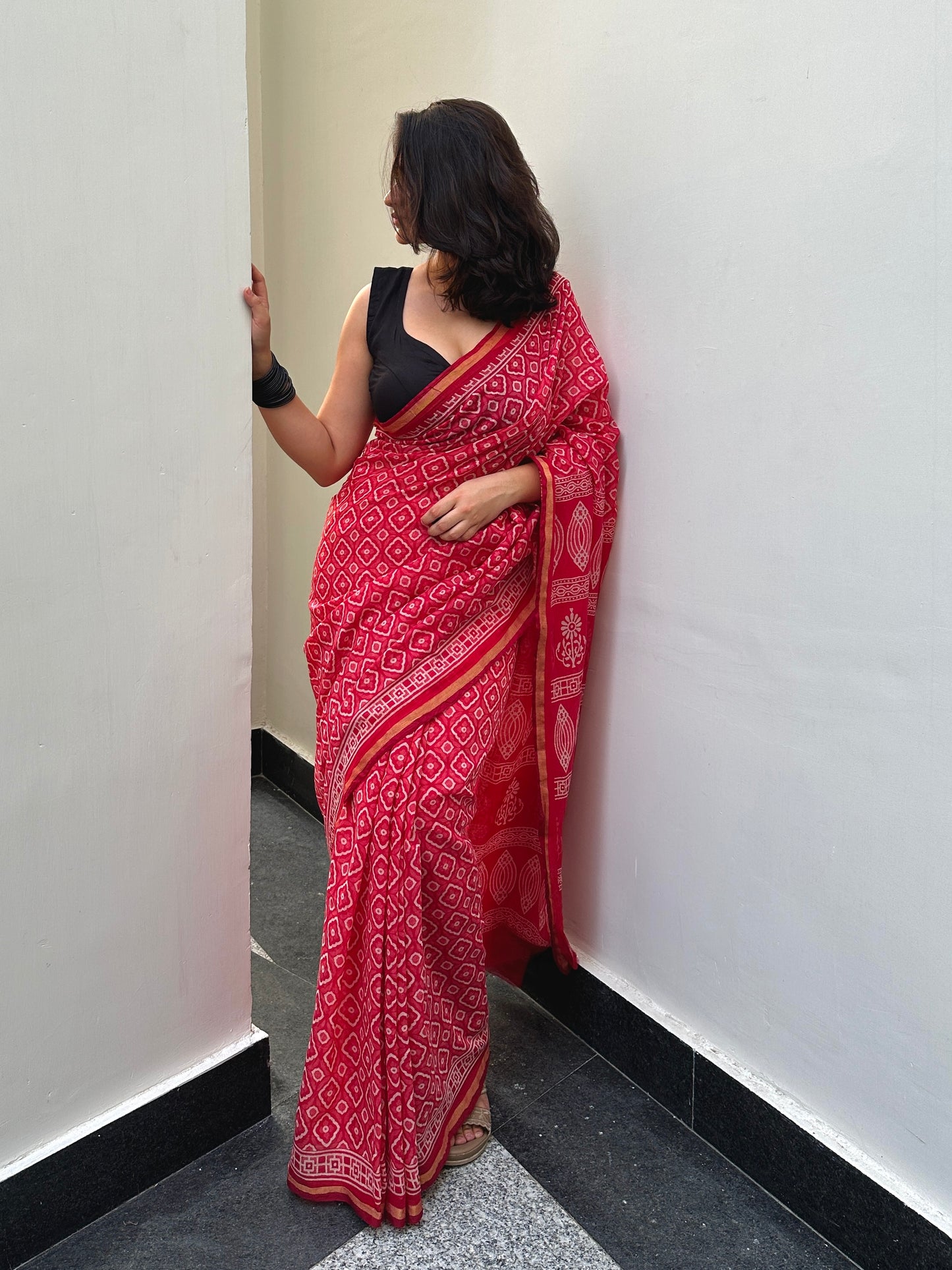 Red saree for weddings