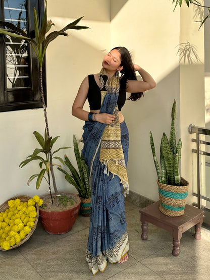 Bagru Bazaar Saree
