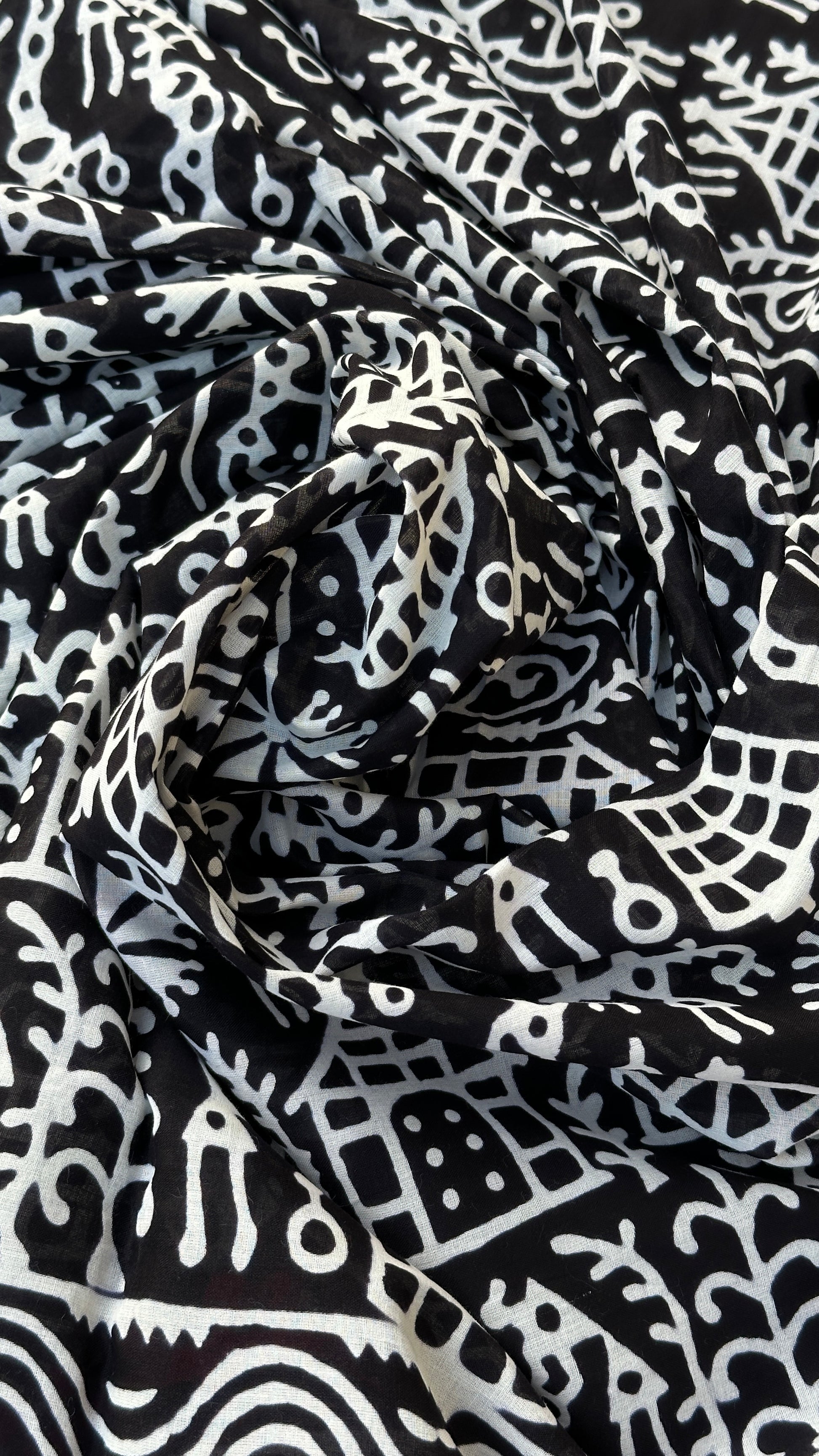 Black boho chic saree 