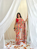 Colorful bandhani saree