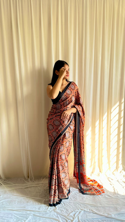 Crepe silk sarees