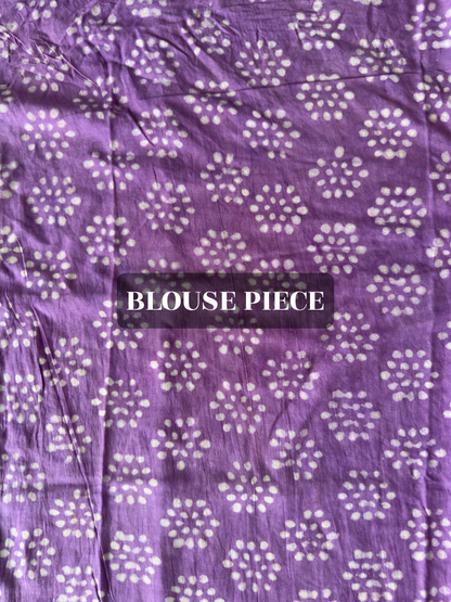 Elegant purple stripe saree
