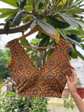 Golden Glow Ajrakh Print Blouse