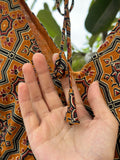 Golden Glow Ajrakh Print Blouse