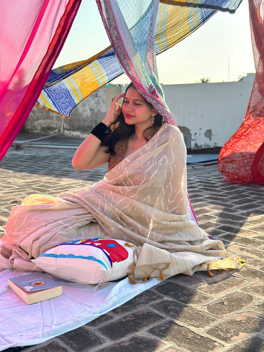 Gulmohar Jamdani Saree