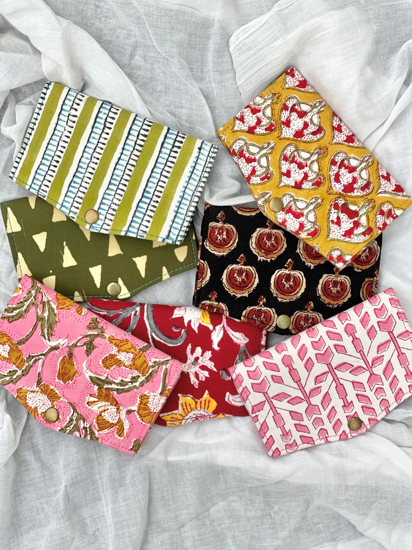 Eco friendly small fabric wallet