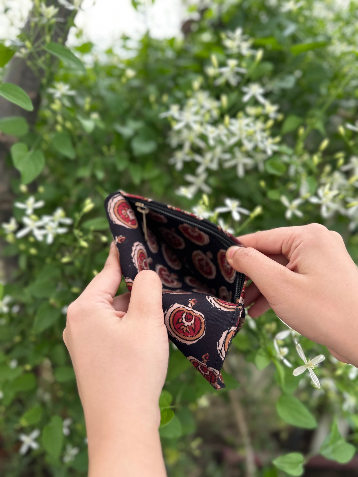Eco friendly small fabric wallet