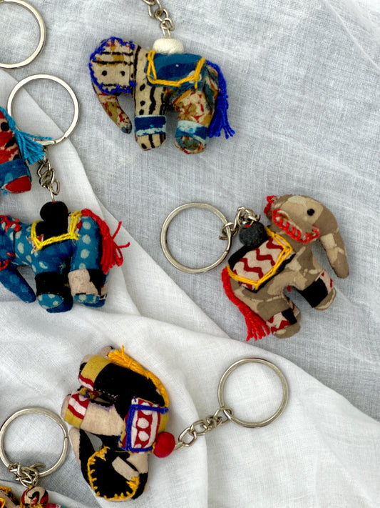 Handmade elephant keychains
