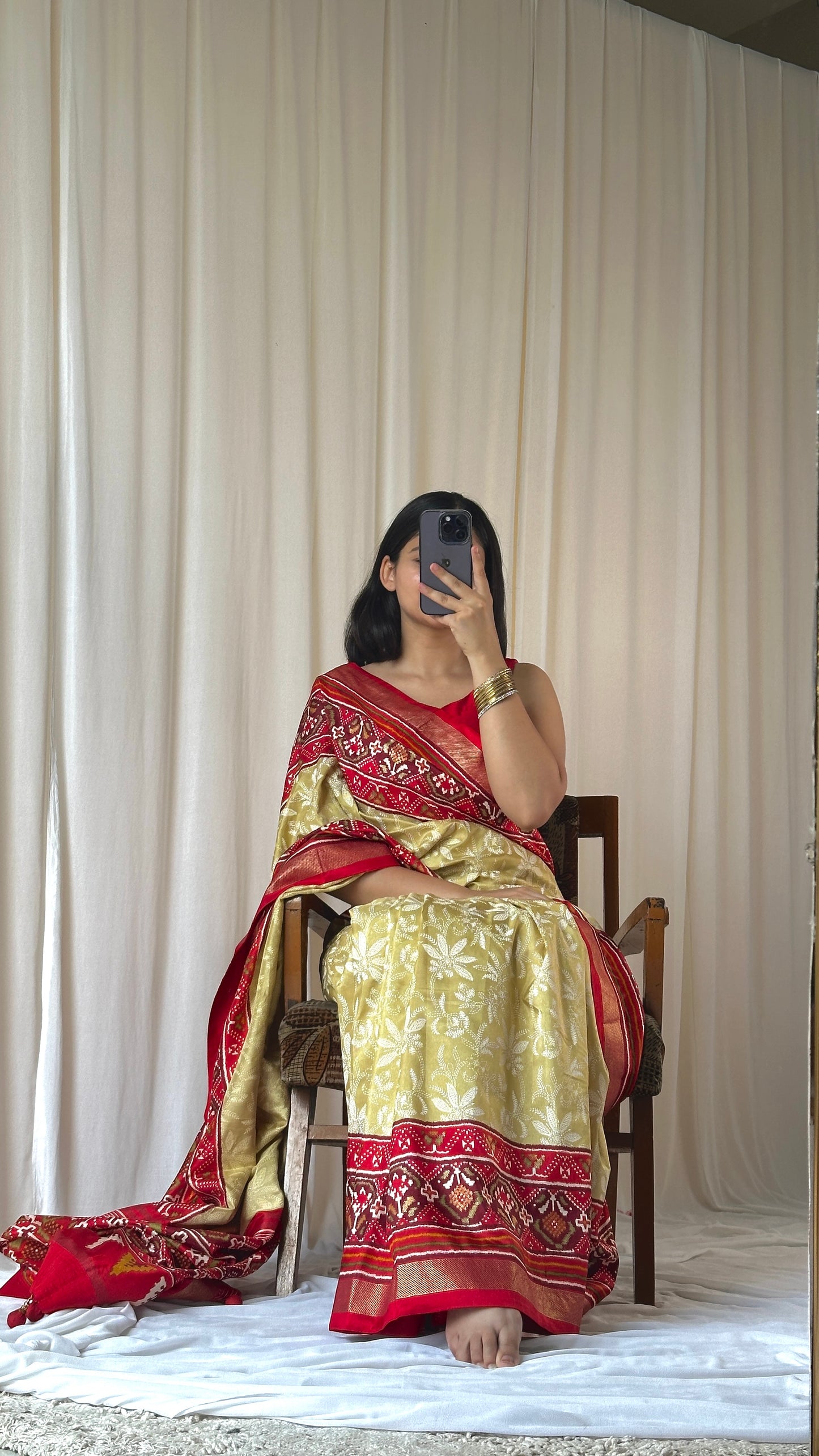 Indian wedding saree look