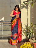Neel Gaj Blue Saree