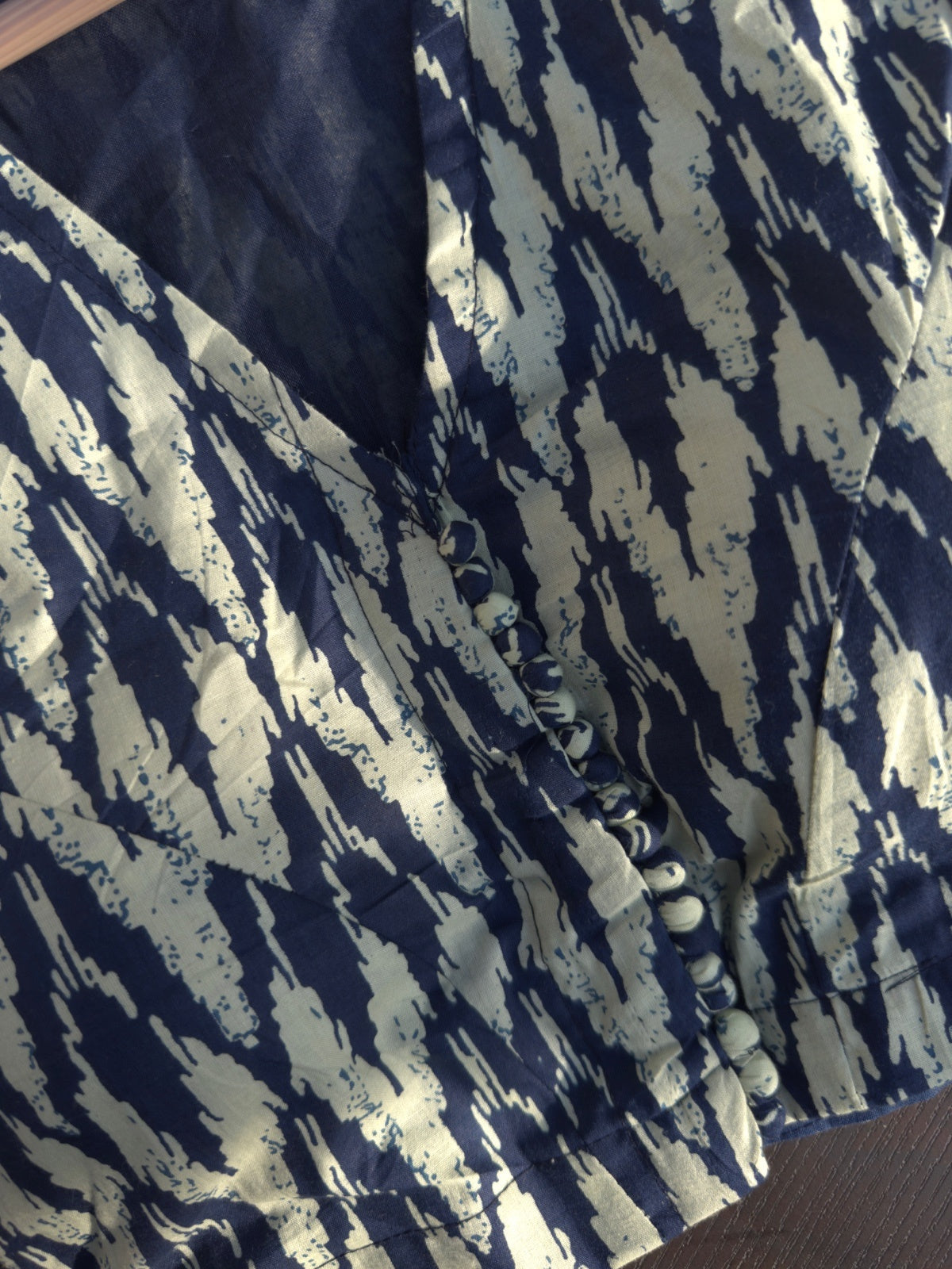 Neelam Ikat Cotton Blouse