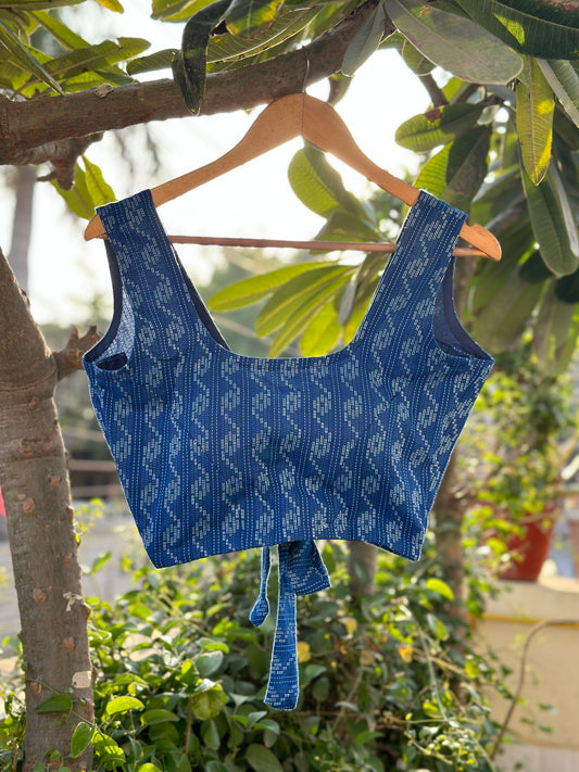 Neeli-Kantha-Handwoven-Indigo-Blouse