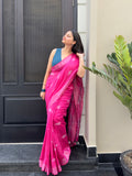 Pink festival saree