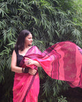 Pink saree for girls 