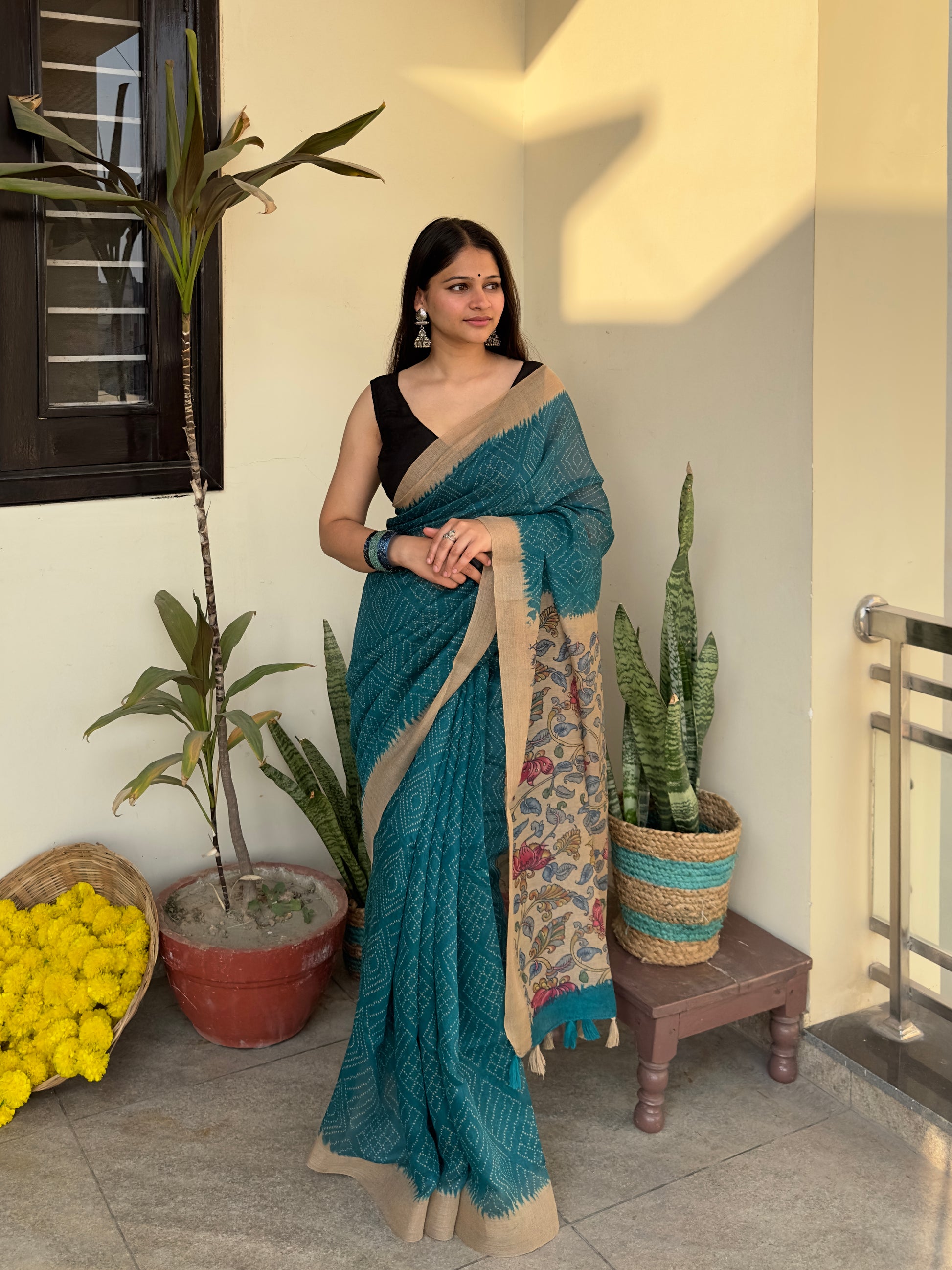 printed-chanderi-kalamkari-saree