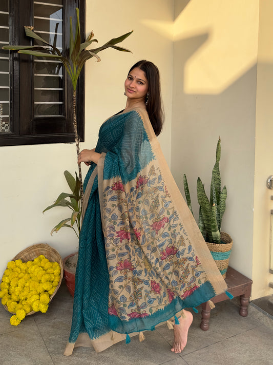 printed-chanderi-kalamkari-saree
