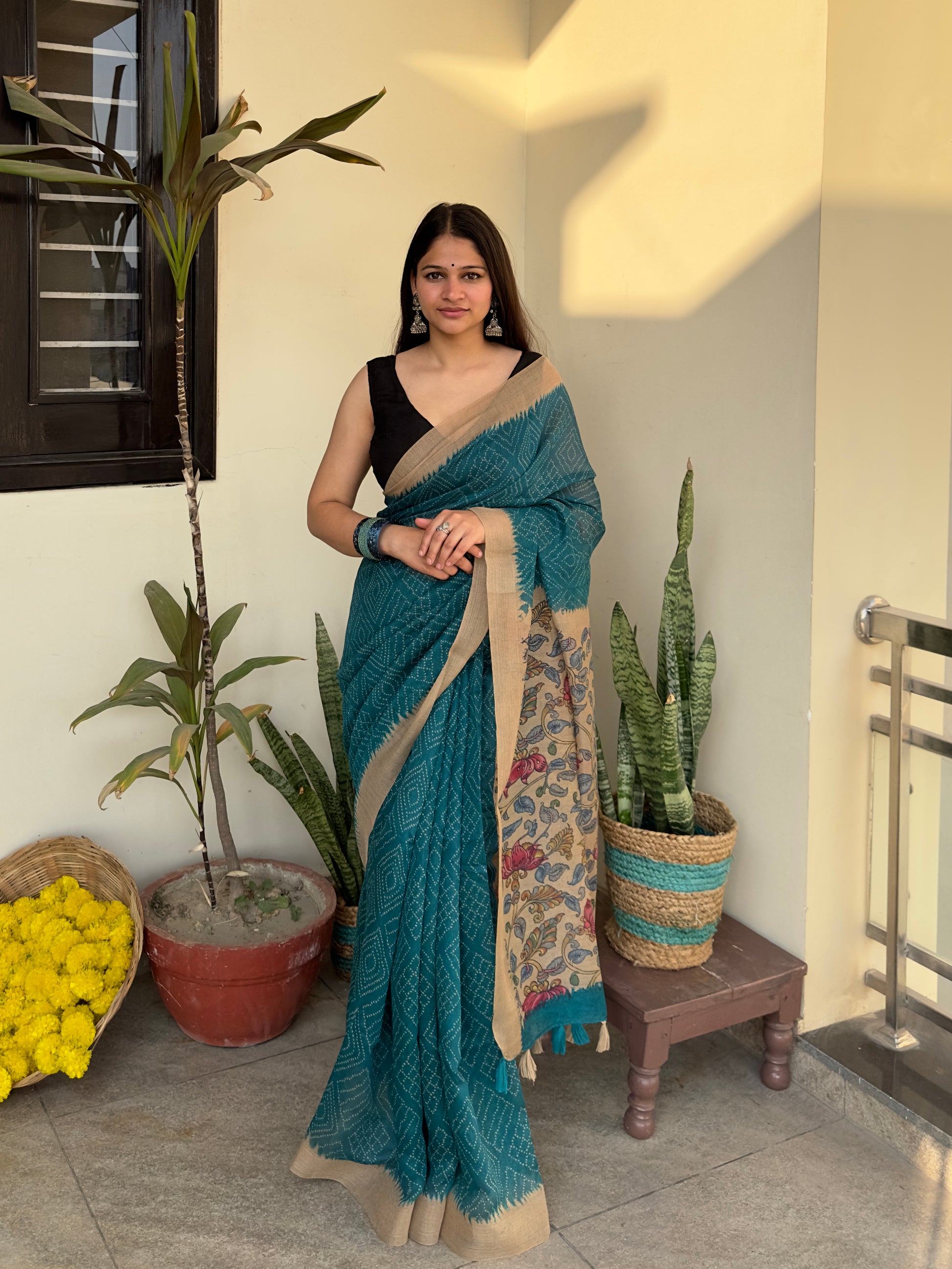 printed-chanderi-kalamkari-saree