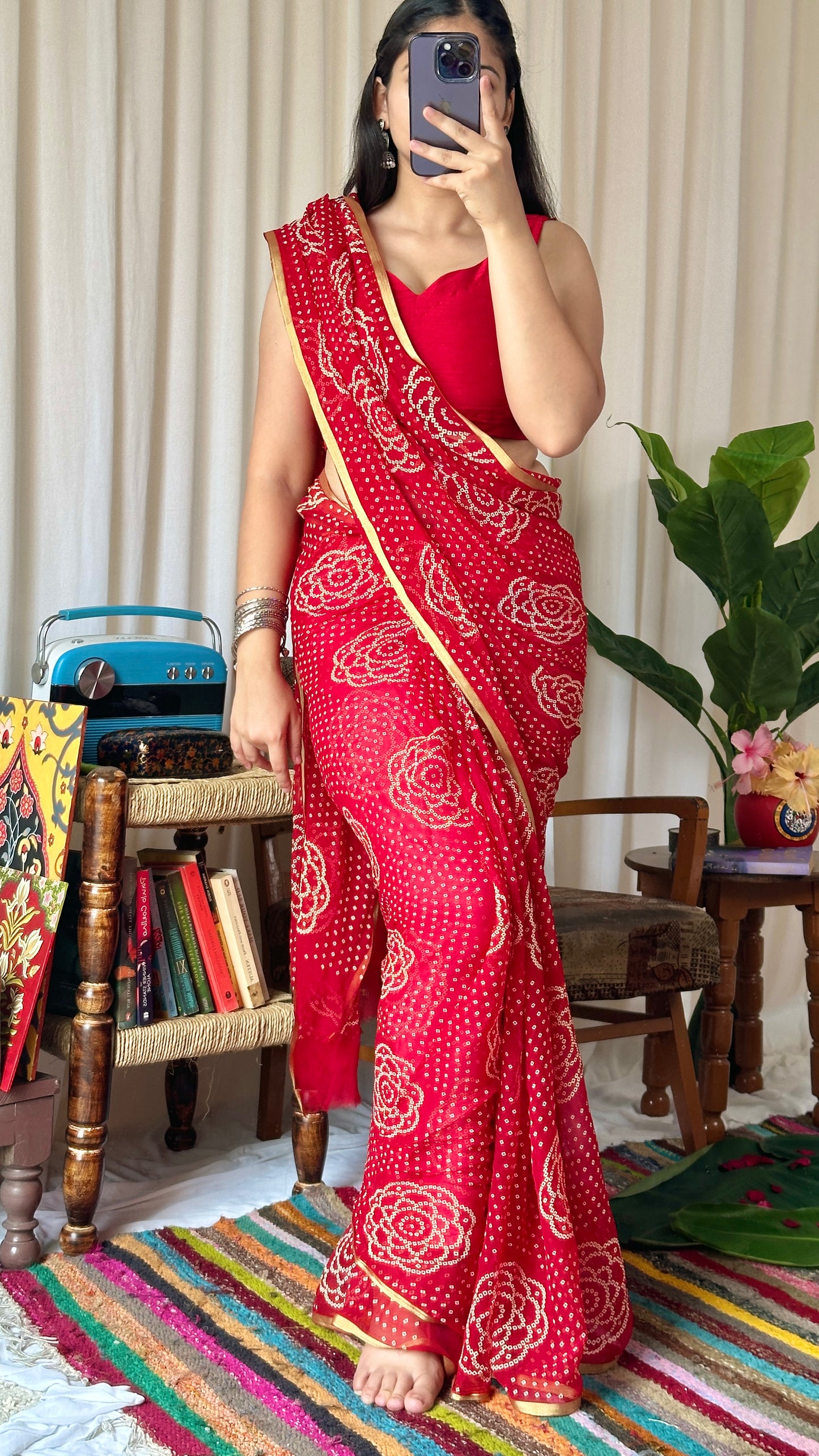 Pure bandhani Saree