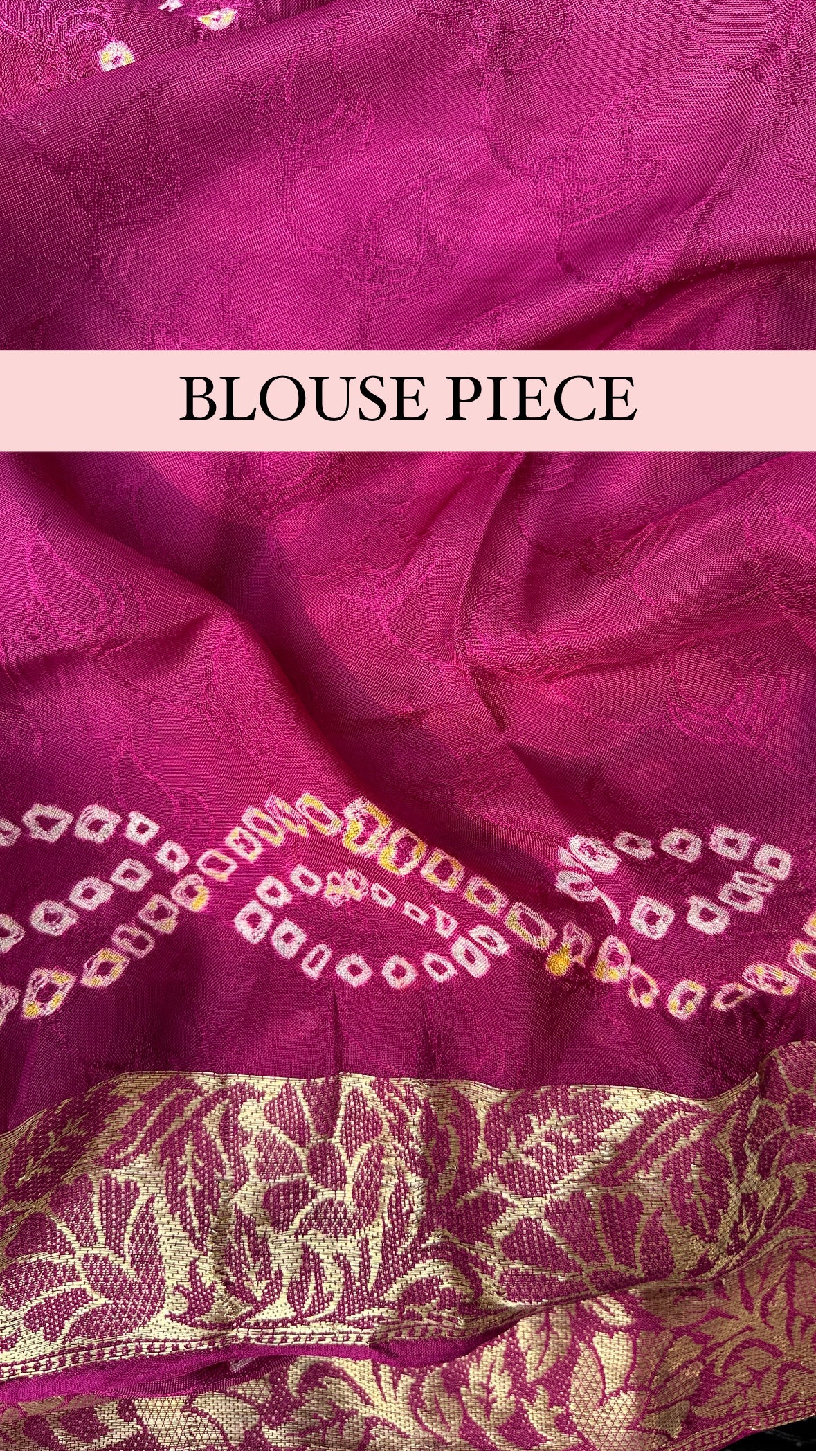 Purple bandhej saree blouse designs