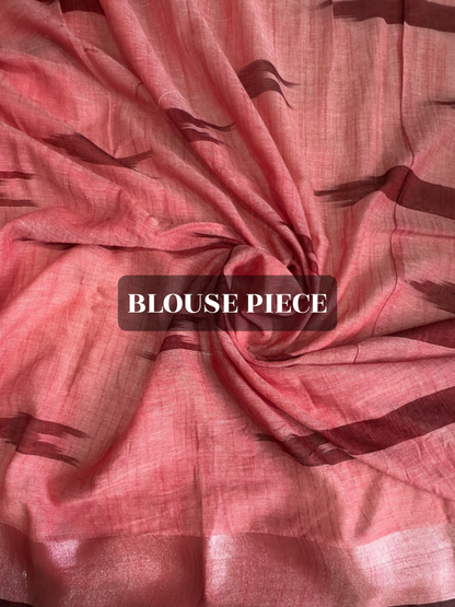 Red ikkat dress 