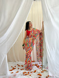 Retro saree look