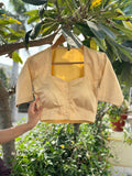 Soft Whispers Yellow Cotton Blouse