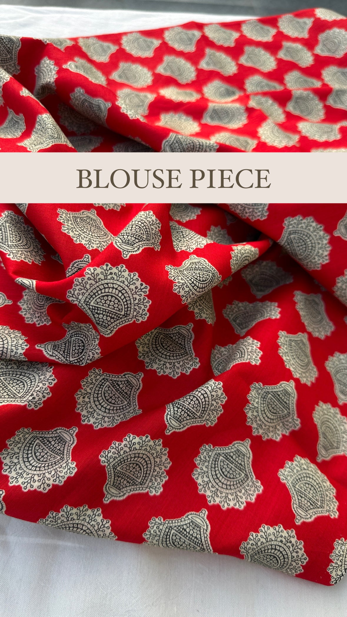 Unique red blouse designs 