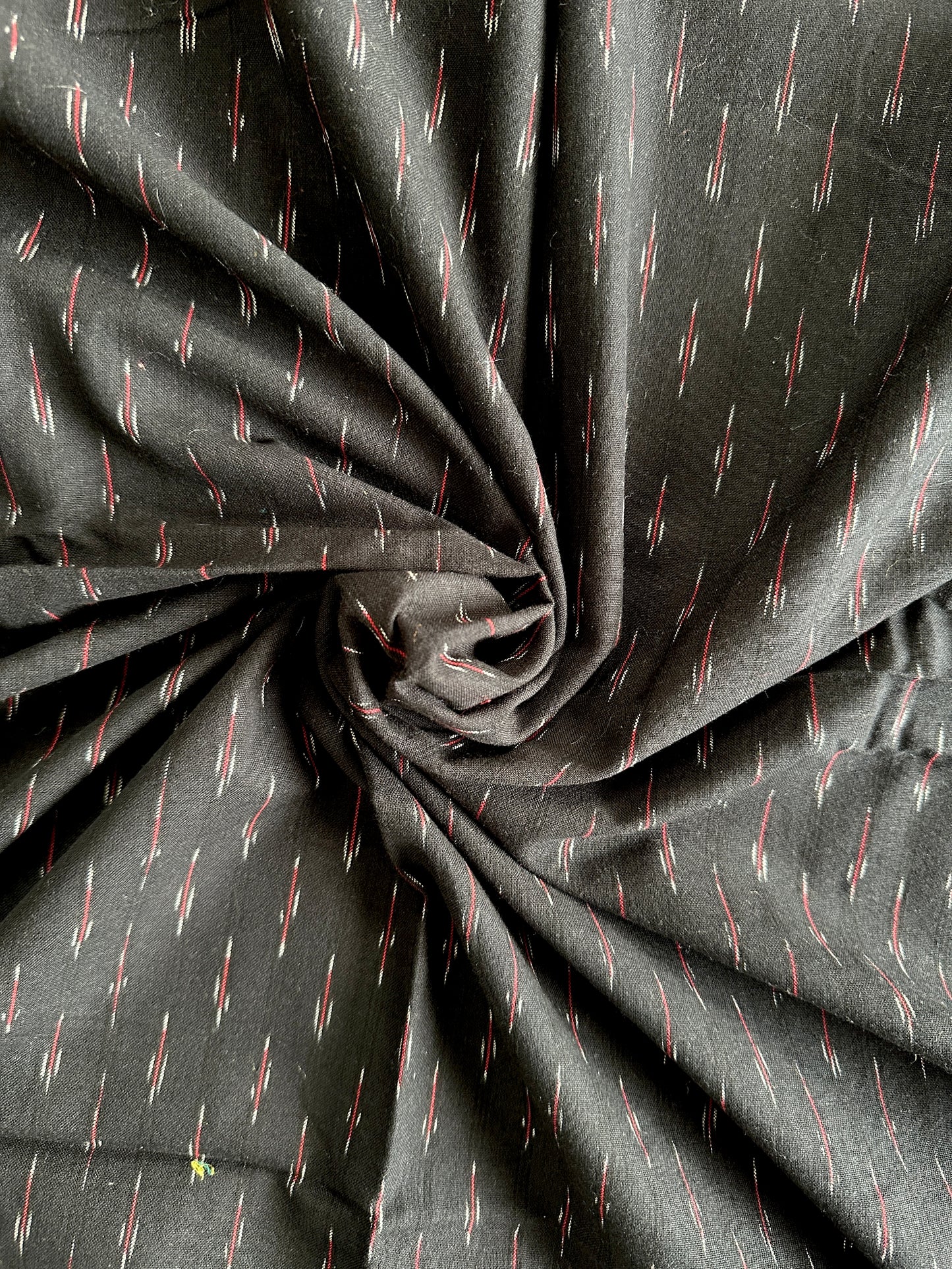 black-ikat-cotton-fabric-with-minimal-motif
