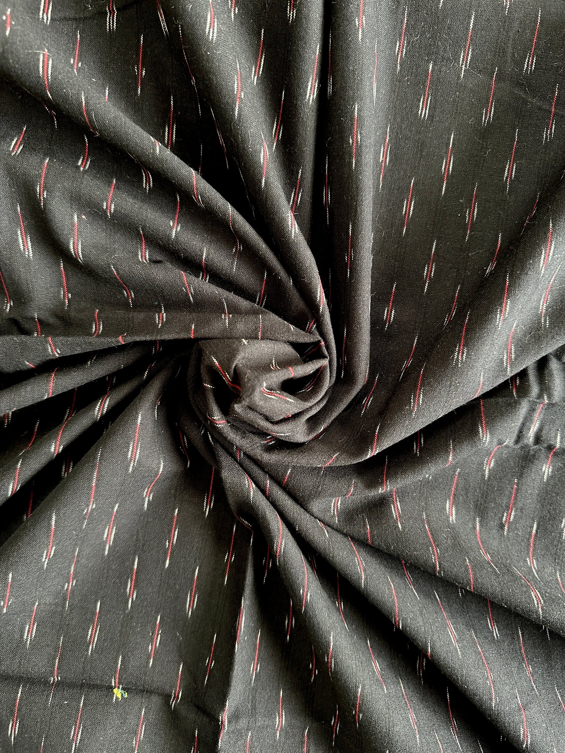 black-ikat-cotton-fabric-with-minimal-motif